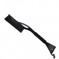 Щетка-скребок для снега, рукоятка из пластика, черная, а-21