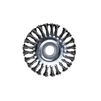 Щетка для УШМ плоская 100 мм, 4", витая, посадка 22.2, "Maximum" MX 17894